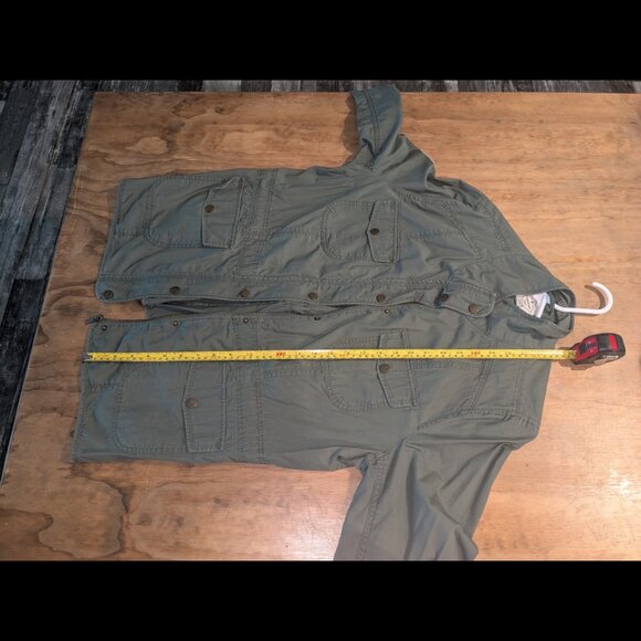 Women's St. John's Bay Utility jacket - olive green, XL - Picture 3 of 5